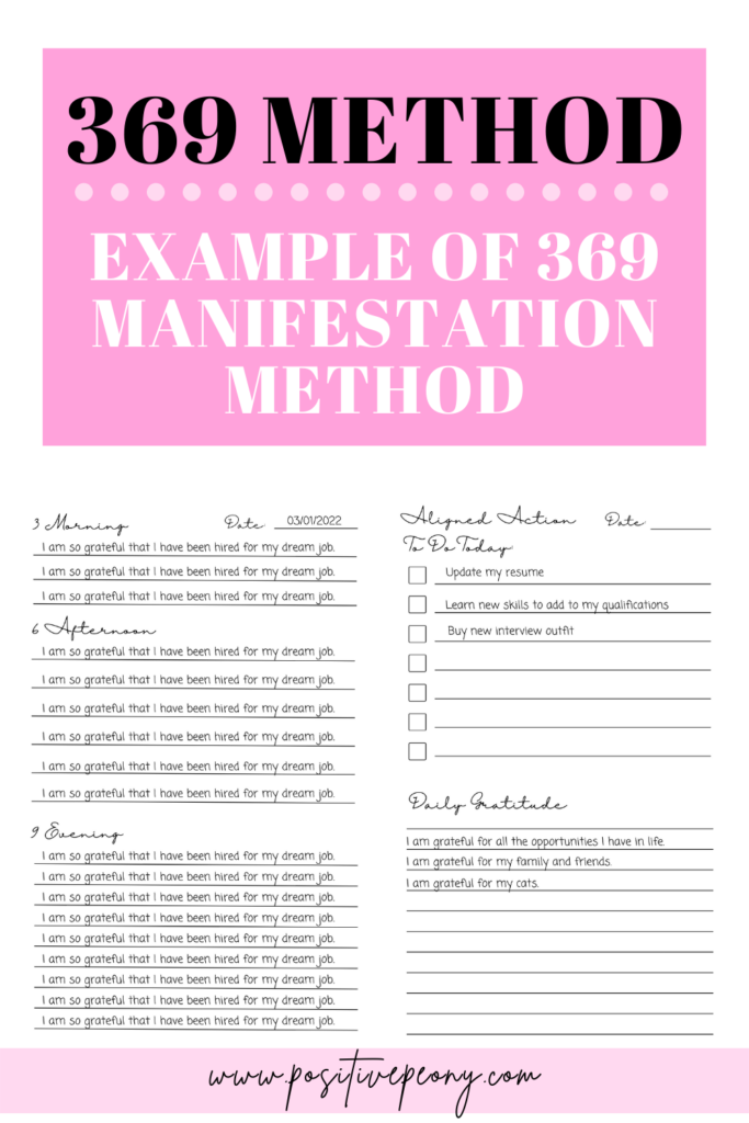 How to do the 369 Method Manifestation Law of Attraction for Beginners