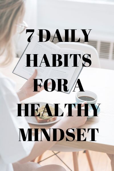 Habits for a healthy mindset 