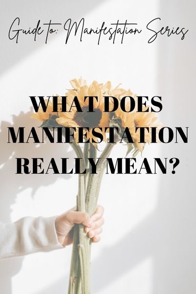 what is the meaning of manifestation?